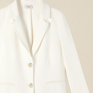 Oltre - Blazer in jersey soft touch - Bianco