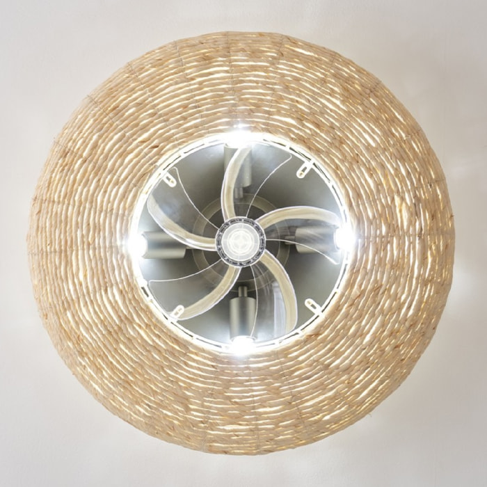 Cecotec Ventilateur de plafond avec lampe EnergySilence LampAero 600 Natural Wic
