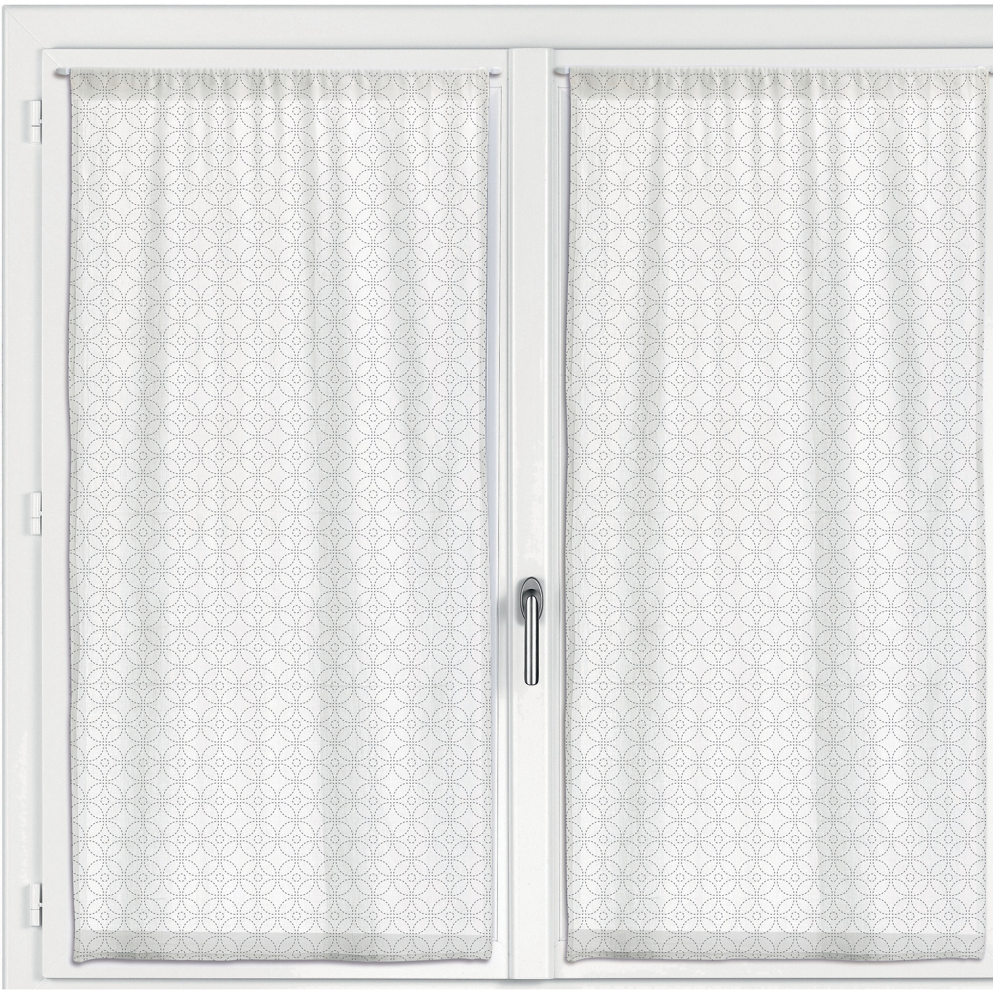 Lot de 2 Rideaux Voile Touch Fantaisie