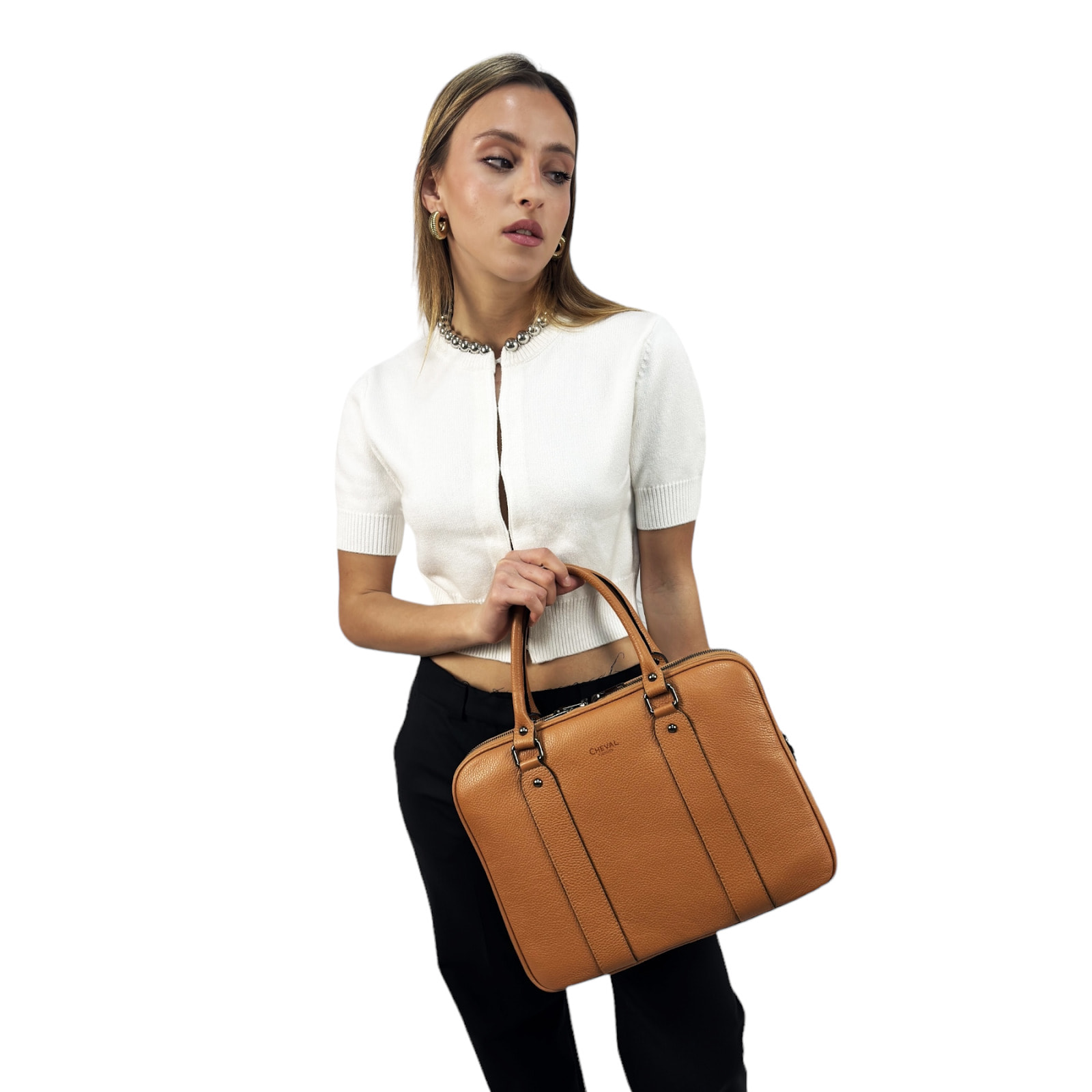 Maletín Business Cheval Firenze Ginevra Camel