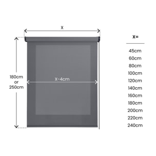 Enrollable SCREEN PRO Solar Grafito