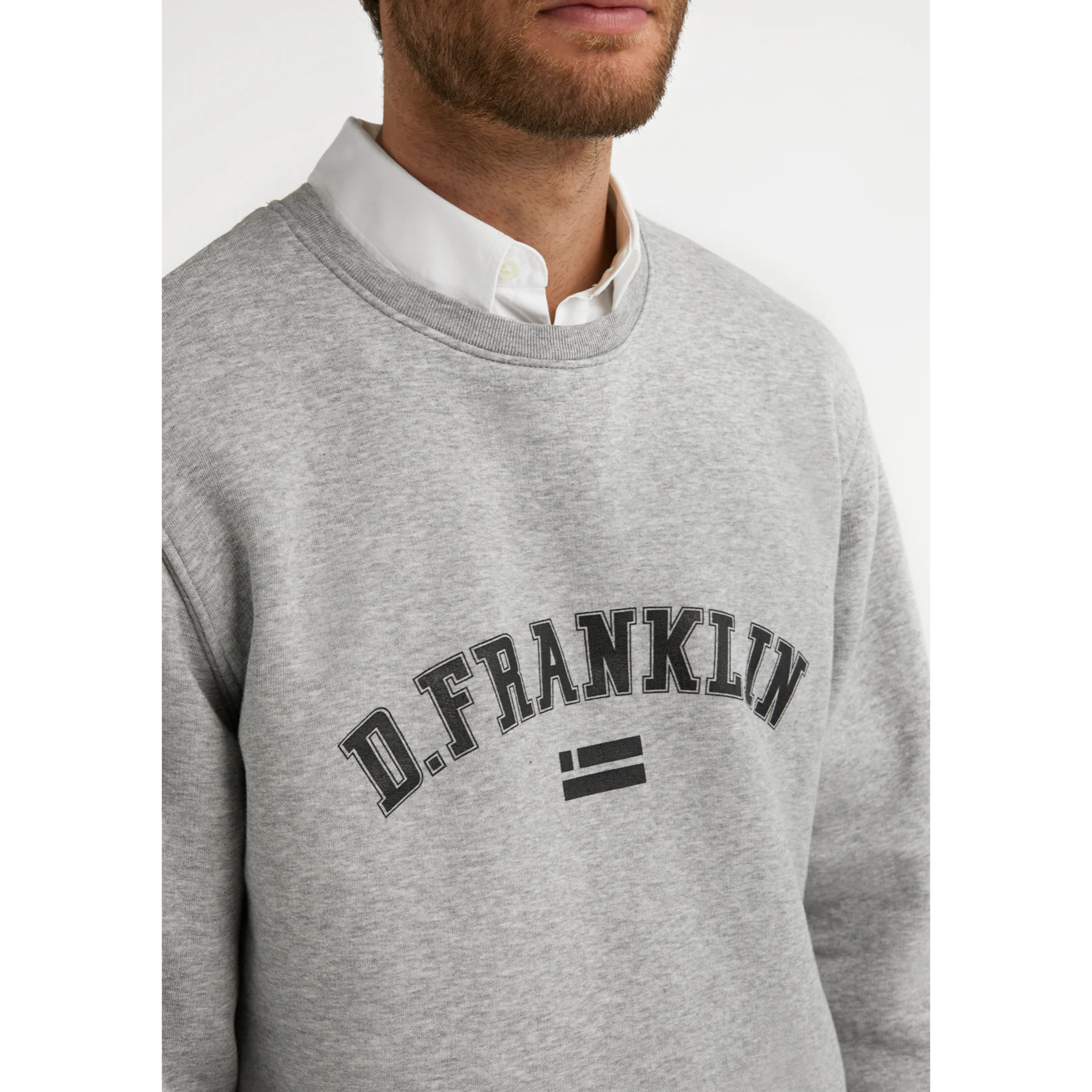 Sudadera de Hombre Varsity Sweatshirt en Gris D.Franklin