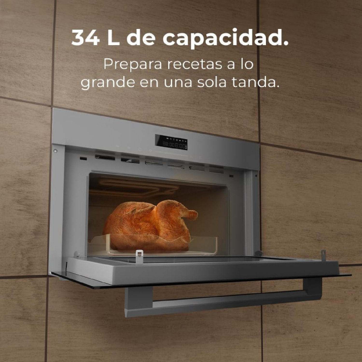 Cecotec Horno Microondas Integrable 60x45cm Bolero Hexa MW703800 Glass Grey. 145