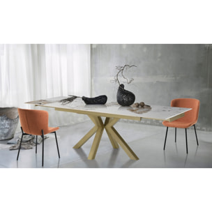 Oresteluchetta Tavolo allungabile DILLER ONICE GOLD