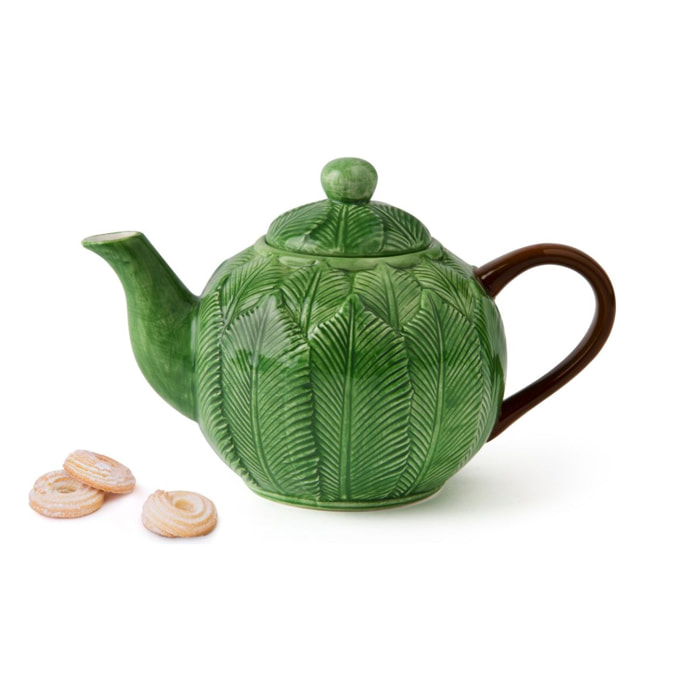 Théière avec Couvercle Excelsa – Foliage, Céramique Verte