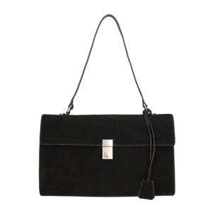 Borsa a spalla da donna Made in Italy - Lavinia Chic - Pelle Scamosciata - 34.5 x 21.0 x 10.0 cm