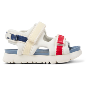 Sandalias - CAMPER Oruga Twins - Blanco - Textil técnico