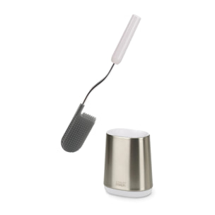 Pack WC sans bride Infinitio + Abattant slim softclose + Bâti Geberit UP320 + Plaque blanc/chromé + Brosse Joseph Joseph OFFERTE