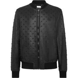 PHILIPP PLEIN Leather Bomber
