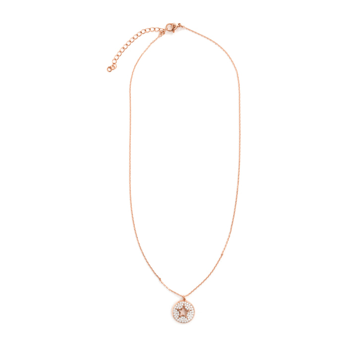 Collar Lypil acabado oro rosa 18k