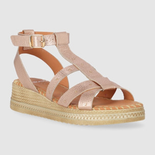 Sandalias de Piel - Rose - Tacón: 5 cm