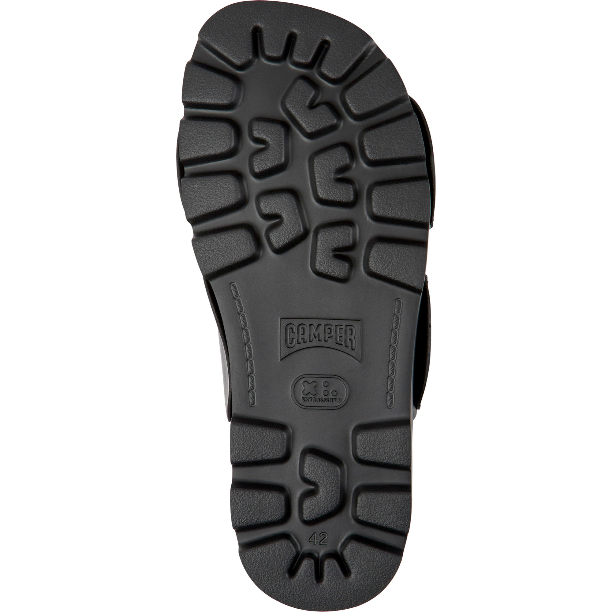 Sandalias - CAMPER Brutus Twins - Negro - Cuero liso