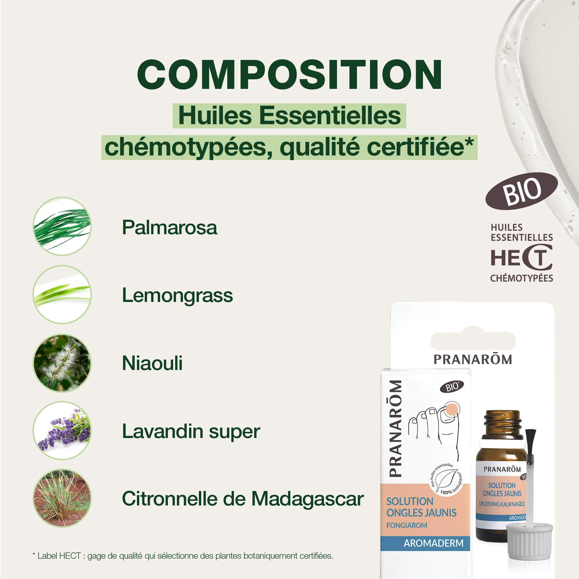 Pranarom - Solution ongles jaunis - Bio - 10 ml