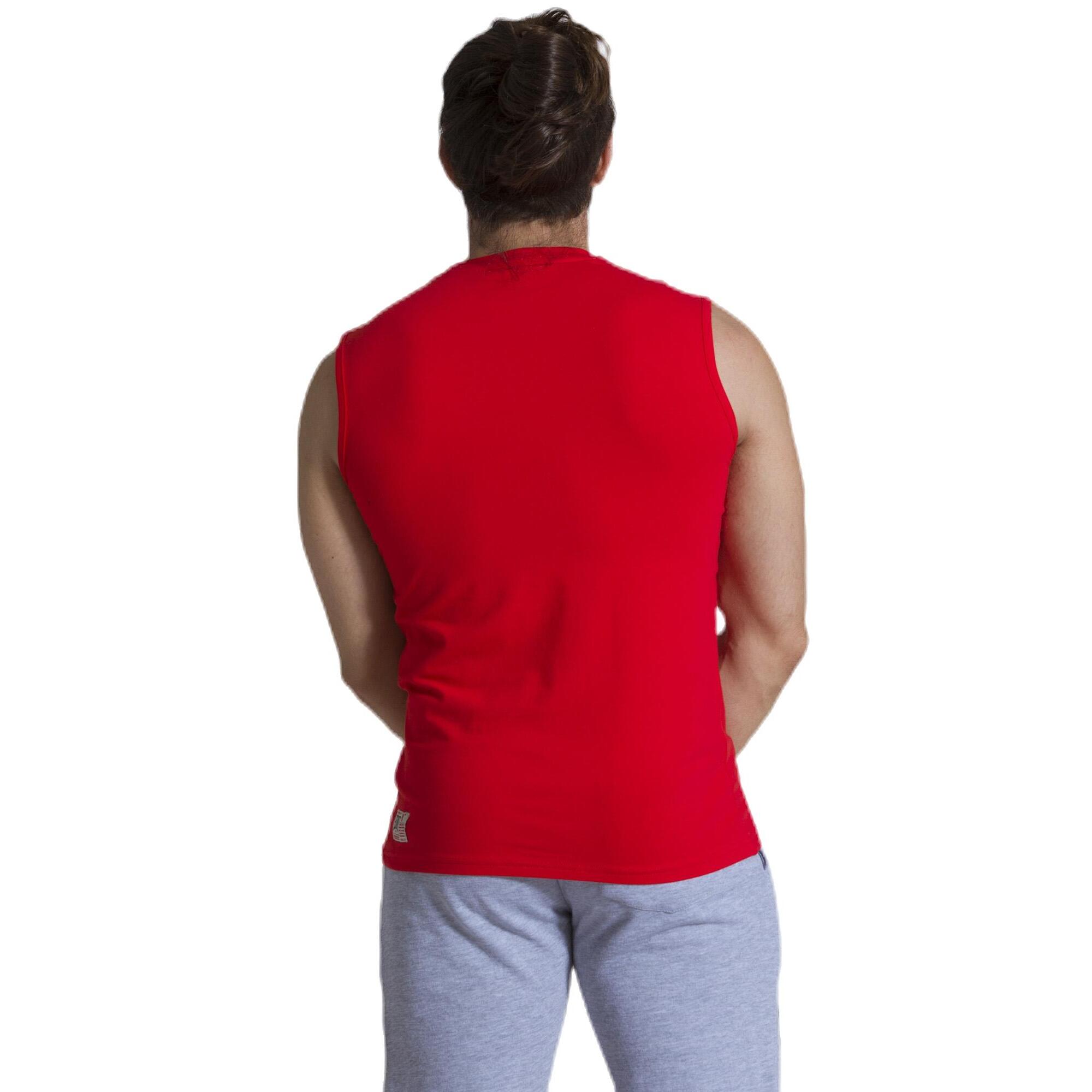 Camiseta de hombre Leone Basic de algodón sin mangas