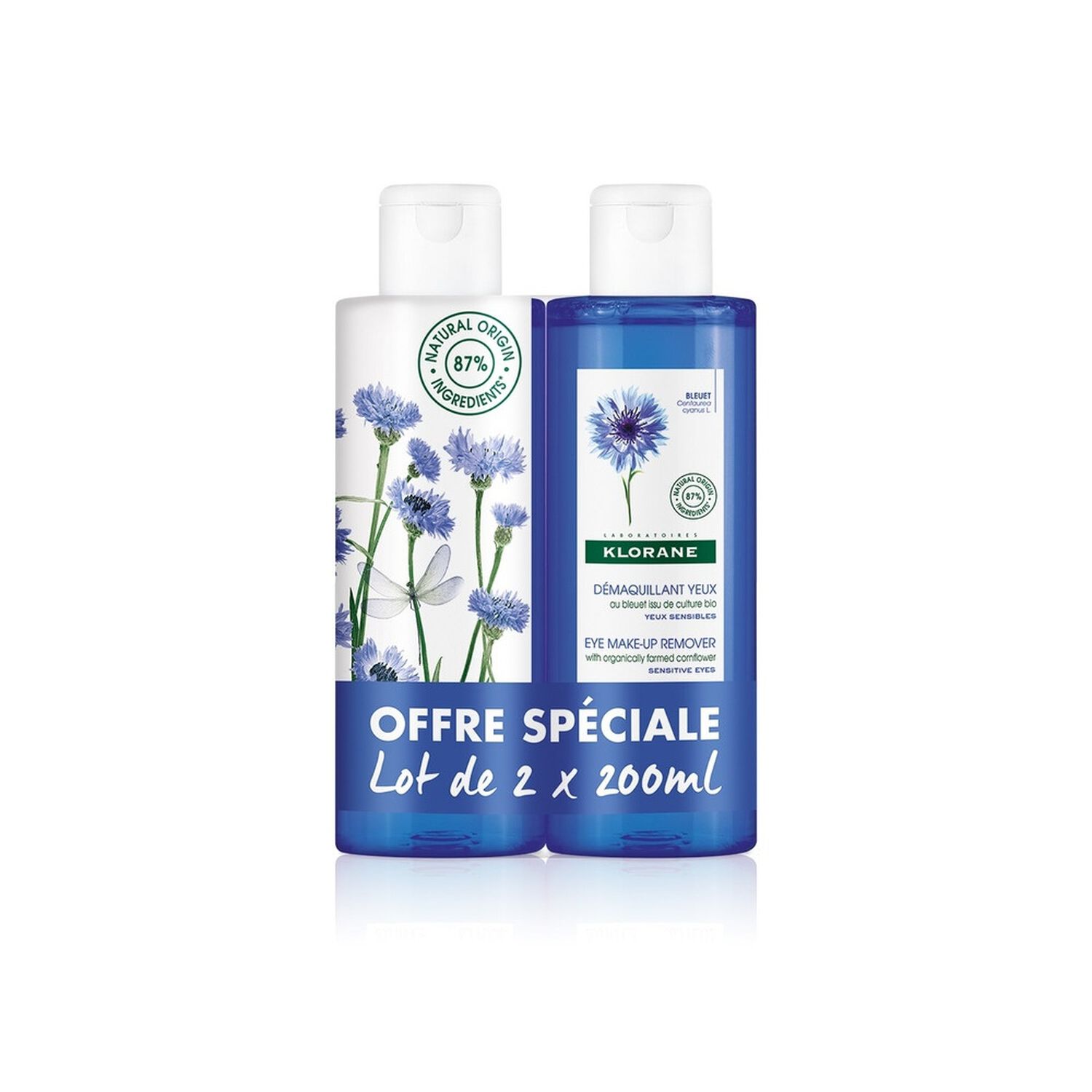 Bleuet Bio  - Eau Micellaire Démaquillante - 2x200 ml