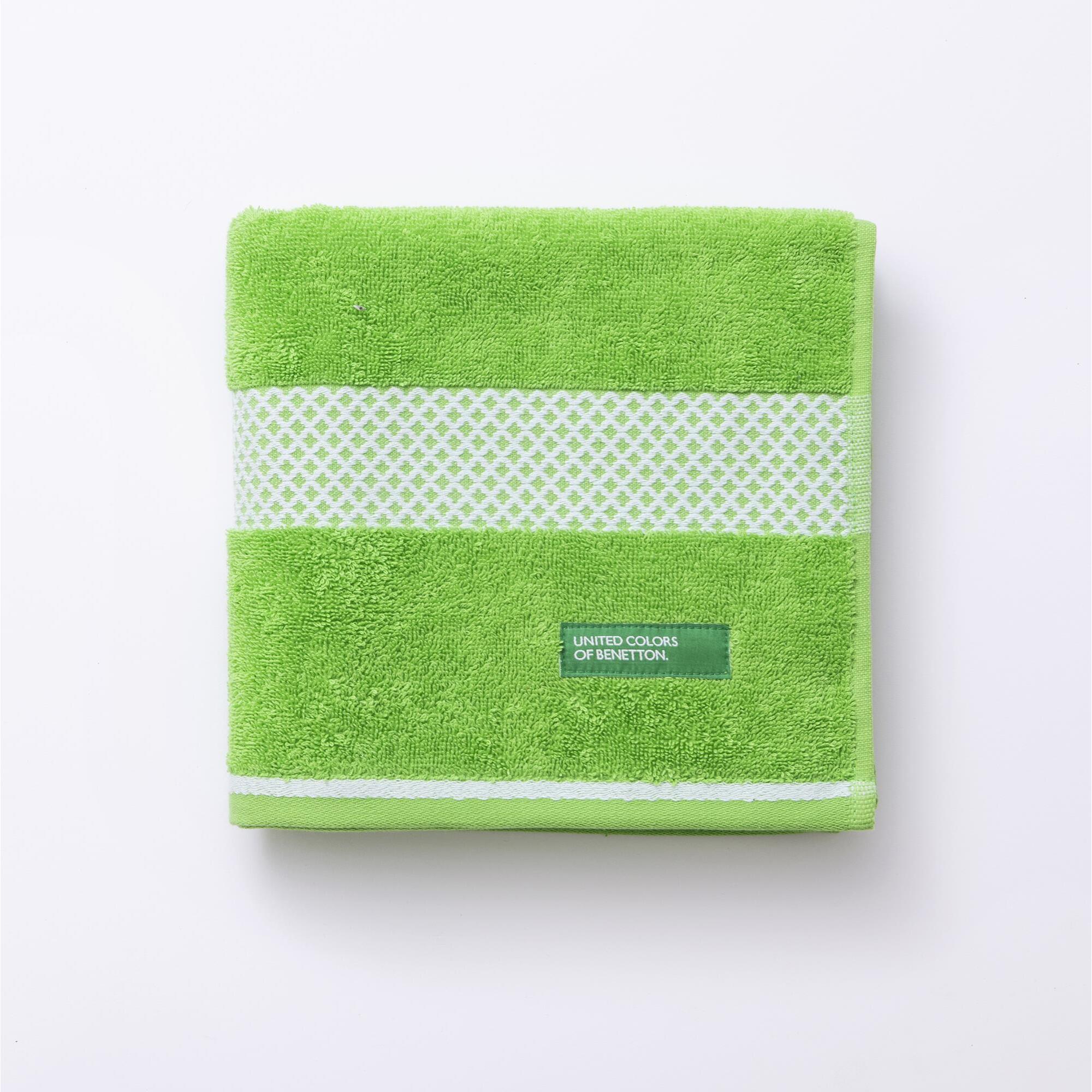 Toalla De Mano 50X90Cm 450Gsm 100% Algodón Con Borde Jacquard Verde Summer Be