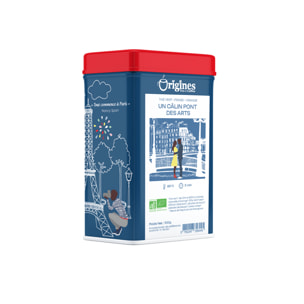 Un câlin Pont des Arts - Thé Vert Bio - Boîte Métal 100g