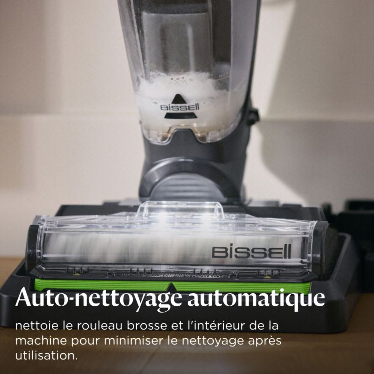 Aspirateur laveur BISSELL Crosswave HydroSteam Pet Pro - Fonction vapeur, idéale taches tenaces