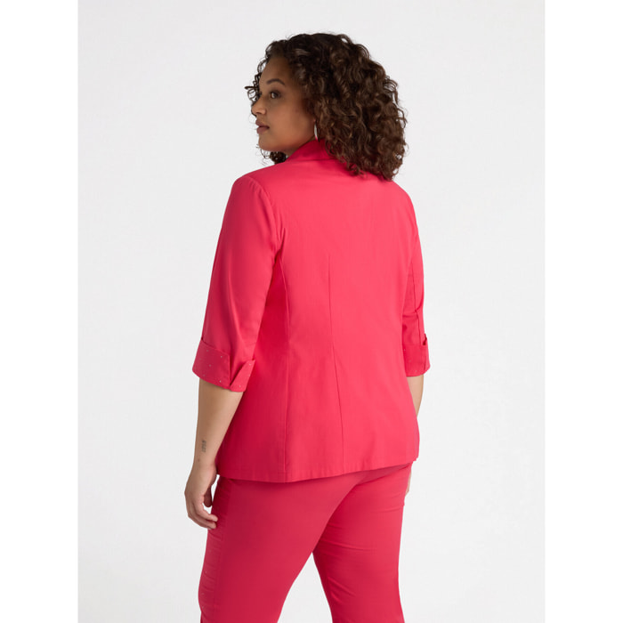 Fiorella Rubino - Blazer con mangas a la altura del codo - Rojo