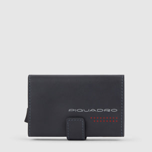 Piquadro Porte-cartes de crédit en métal avec protection RFID