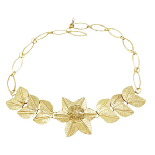 Cinturón Imperio con rosetón central en dorado