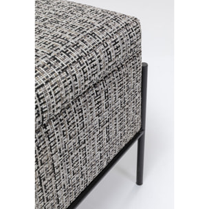 Banc-coffre Iceland blanc et noir Kare Design