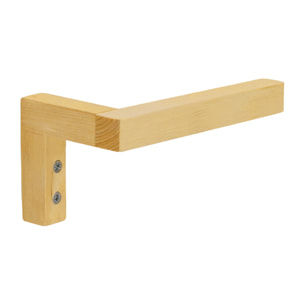 Portarrollos de pared de madera maciza tono olivo de 7x14cm Alto: 7 Largo: 14 Ancho: 8