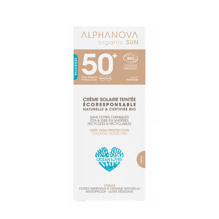 Sun SPF50+  - Crème Solaire Teintée Claire 50 ml