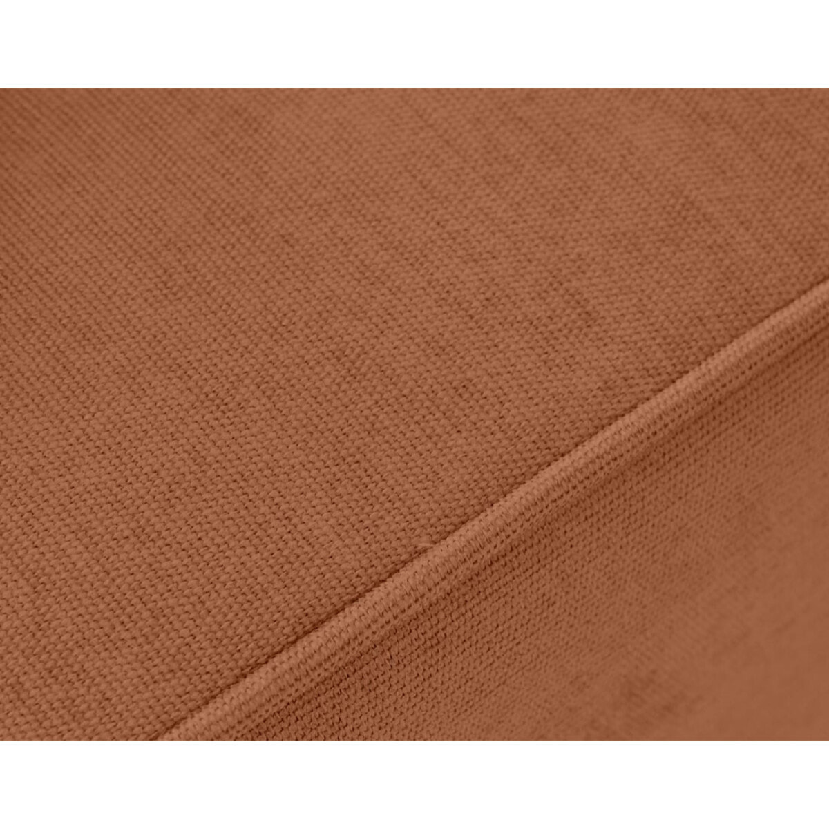 Topaze - canapé panoramique - 7 places - convertible avec coffre - en tissu - Terracotta