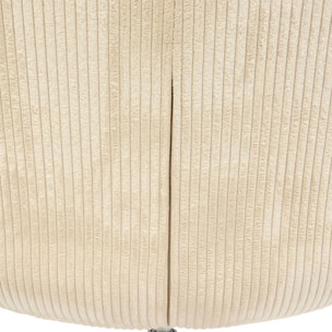 Fauteuil Pivotant Harper en Tissu Beige L74,5xl64xH87 cm