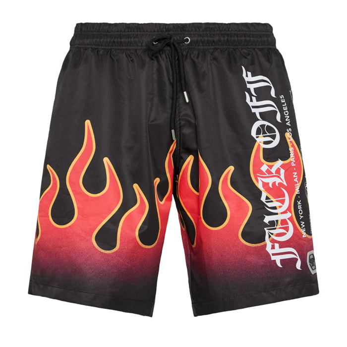 PHILIPP PLEIN Swim Trunks FLAME
