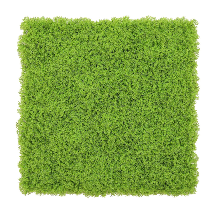 Well home jardín vertical artificial, panel de seto 100x100cm, para decoración interior y exterior - en verde exuberante y realista