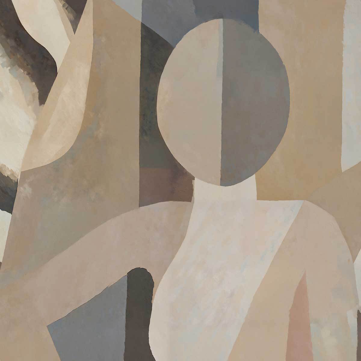 Papier peint Femmes au Désert Ocre Intissé