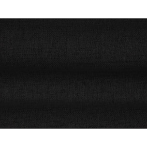 Méridienne gauche "Bali" en tissu structurel noir