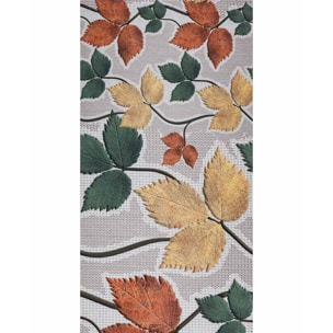 Passatoia tappeto cucina bagno ingresso multiuso, disegno foglie vino cantina