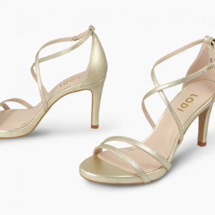 SANDALIAS DORADAS INRIKO-X