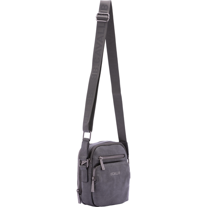 Borsa a tracolla da uomo - Modello False - Ecopelle - 18.0 x 15.0 x 9.0 cm