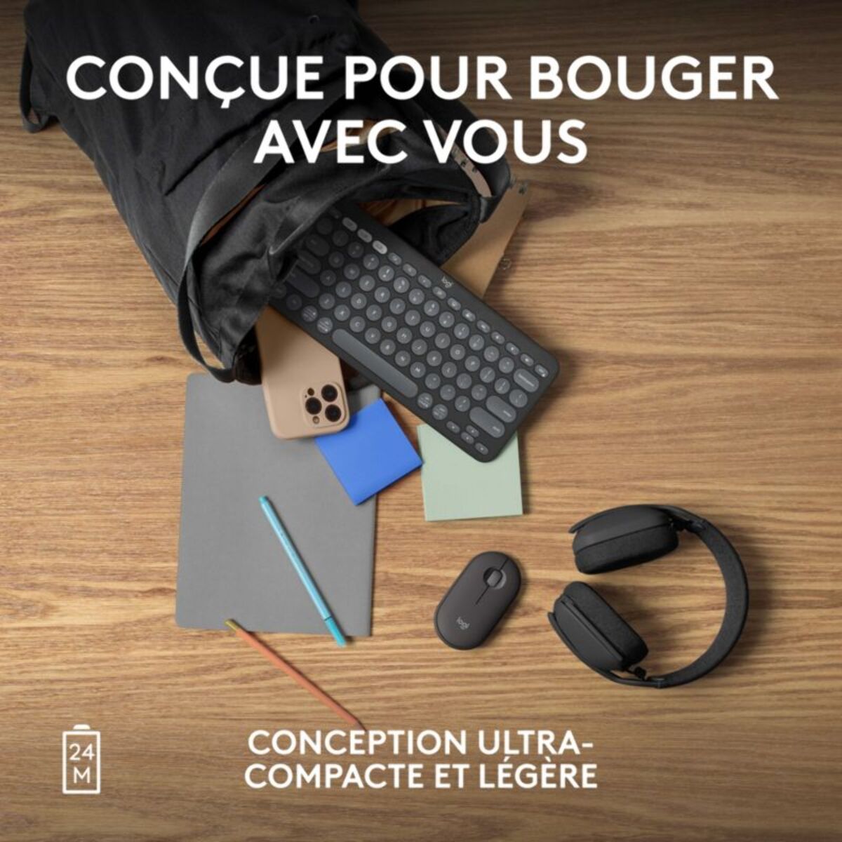 Souris sans fil LOGITECH Pebble 2 M350s Graphite