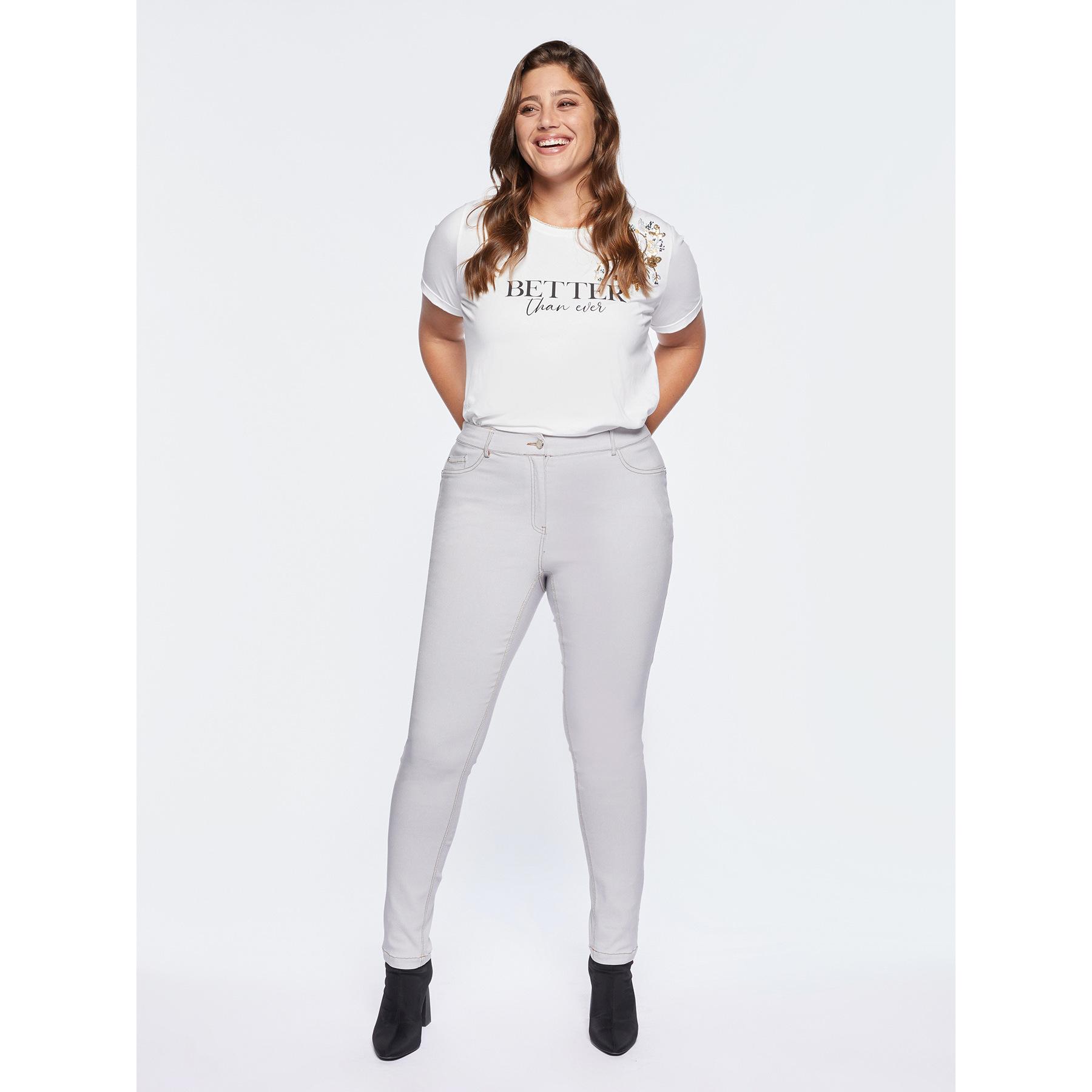 Fiorella Rubino - Pantalones skinny de tejido power stretch - Gris