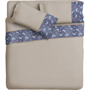 Completo letto Armonie IPERSAN Puro Cotone Verbena Tortora