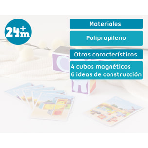 PUZZLE MAGNÉTICO CON TARJETAS DE ACTIVIDADES 4 PIEZAS