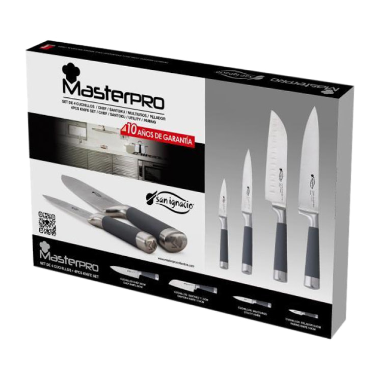 SET 4 CUCHILLOS DE COCINA "SAN IGNACIO"