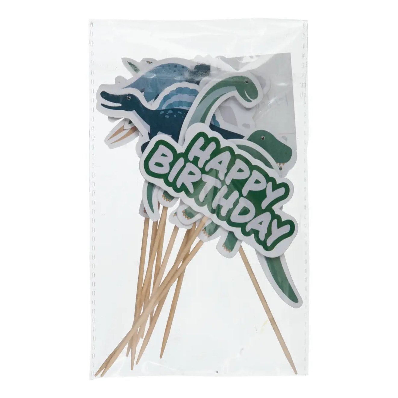 Kit de décoration gateau Anniversaire 10 pièces dinosaure