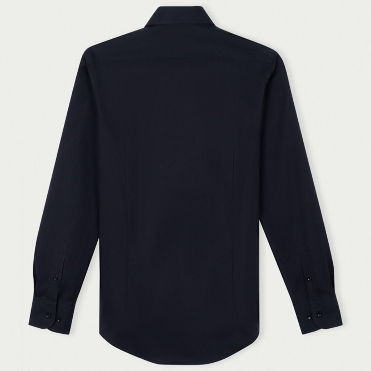 Camicia Uomo 1 Bottone Francese Slim No Iron Unito Nero