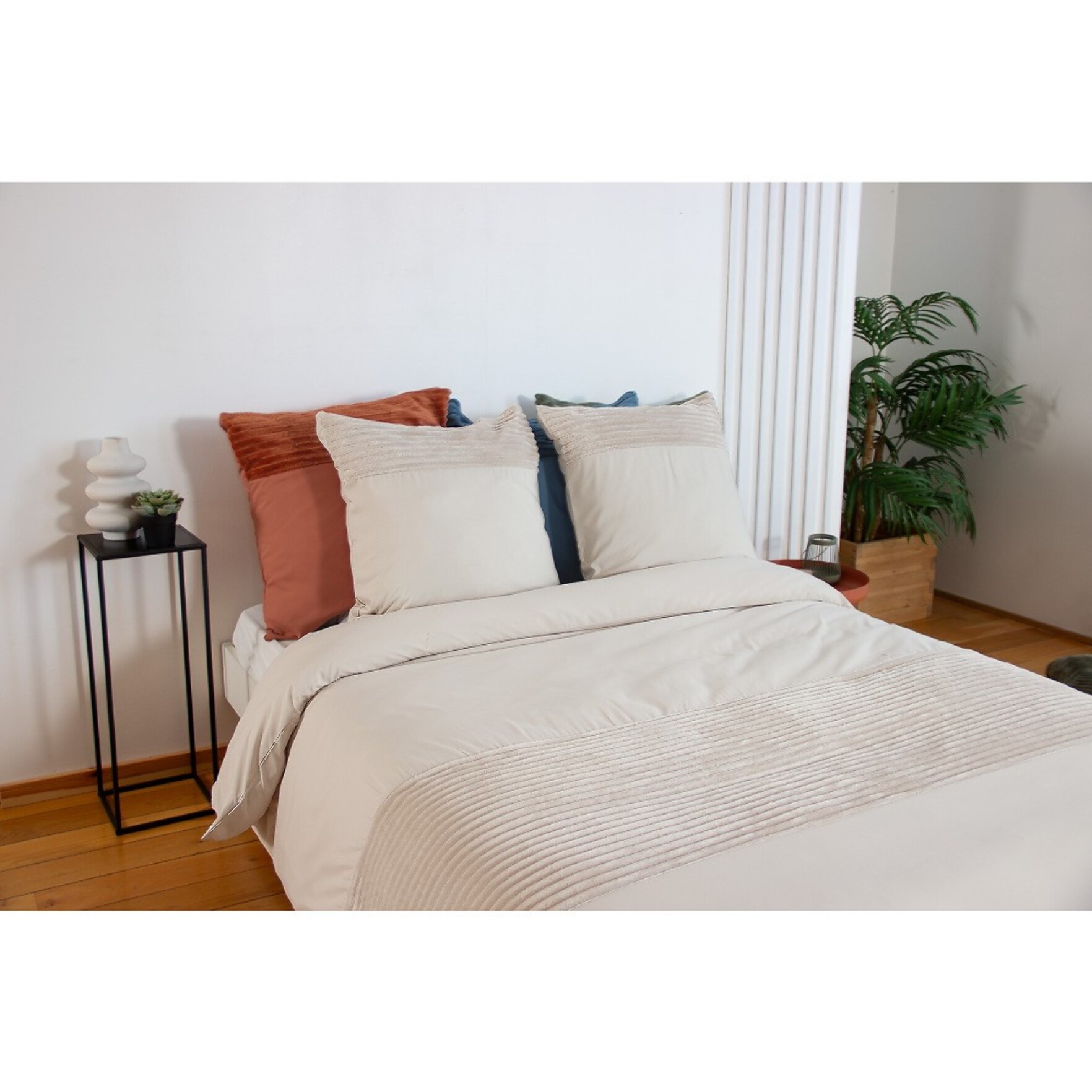 Parure housse de couette 3pcs 100% microfibre_arum 220x240 cm