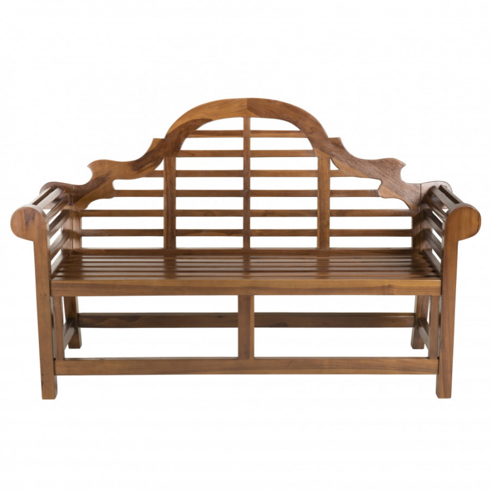 HANNA - Banc de jardin Sumatra en bois teck huilé