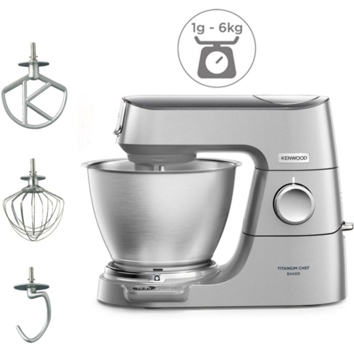 Robot pâtissier KENWOOD KVC65.001SI Titanium Chef Baker