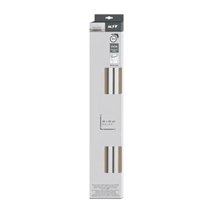 Barre tringle pour rideau de douche d'angle à fixer en Alu 80x80cm Blanc MSV