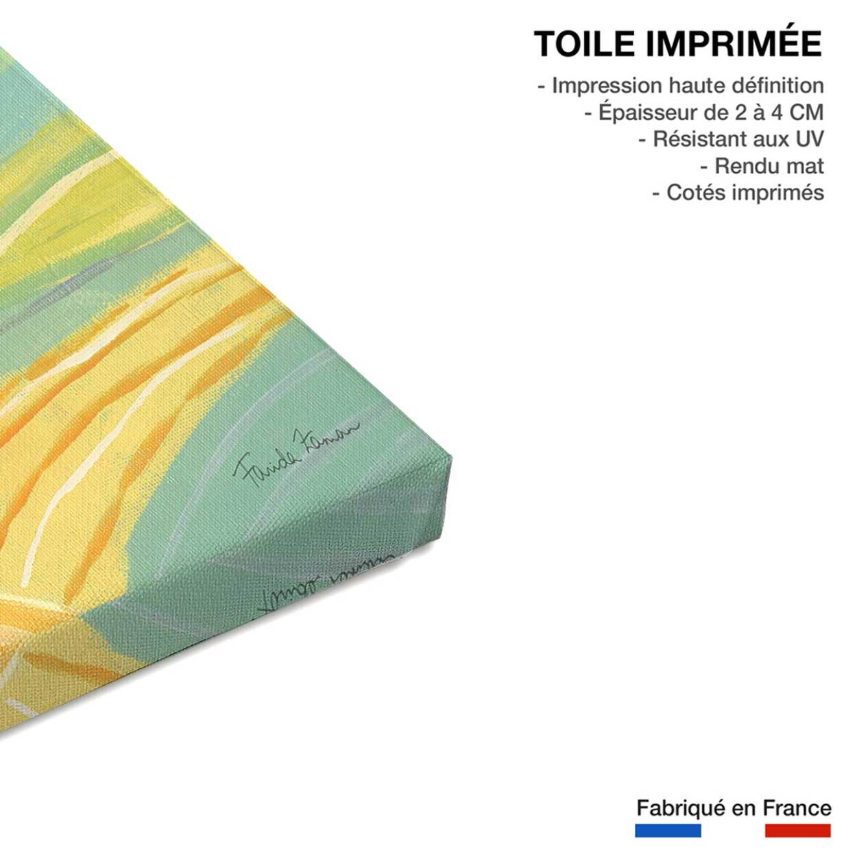 Tableau color colline Toile imprimée