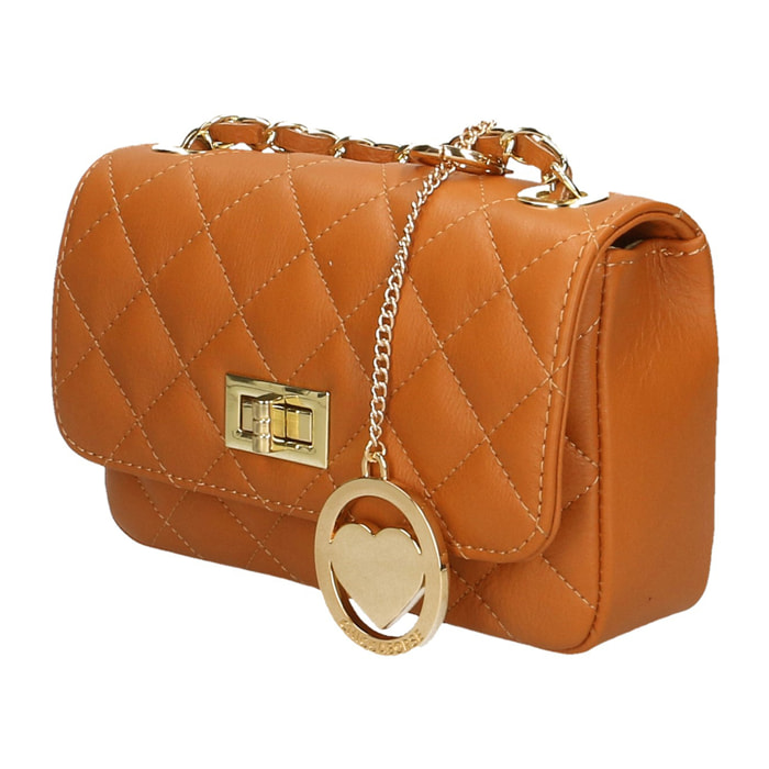 Chicca Borse Borsetta Clutch Cuoio